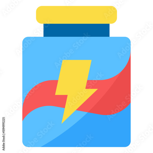 Nutrition Flat Design Illustration,Supplement Flat Design