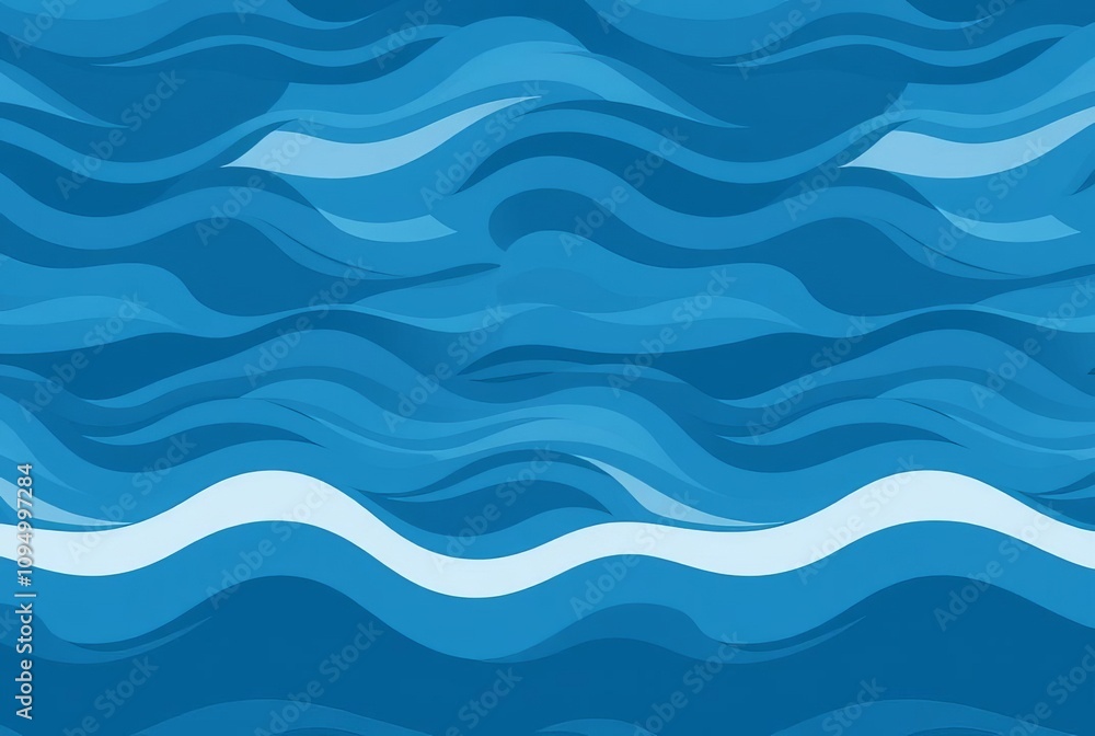 Water A pattern featuring stylized water and ripples Water A pattern featuring stylized water and ripples