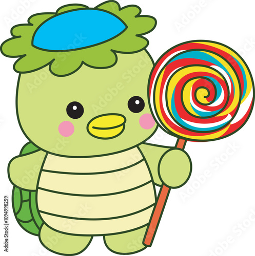 Kawaii japanese mythology Kappa sticker cute.
Cute kappa mascot ghost japanese.