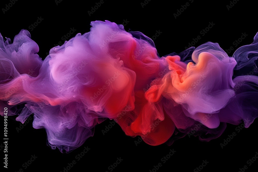 Vibrant Swirls of Colorful Abstract Smoke Vibrant Swirls of Colorful Abstract Smoke