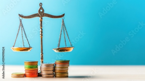 Wallpaper Mural Scales of Justice and Coins Torontodigital.ca