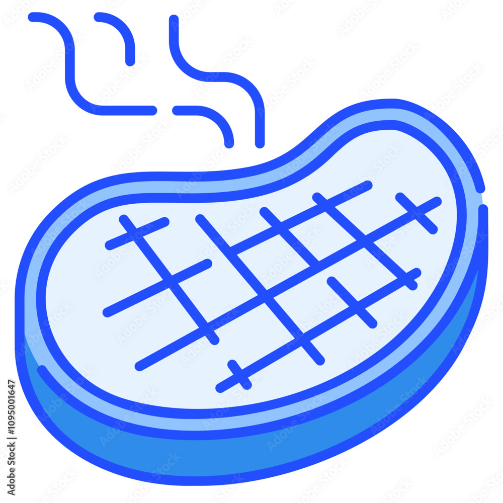 Nutrition Pack Icon,Meat Blue Color Icon Nutrition Pack Icon,Meat Blue Color Icon