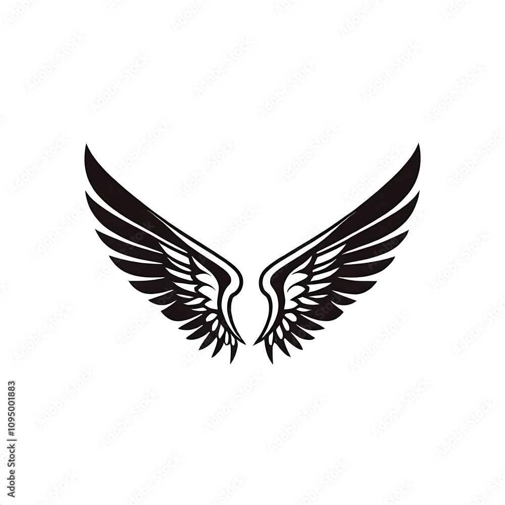 Obraz premium wing logo , isolated on white background