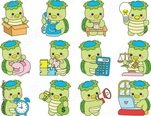 Kawaii japanese mythology Kappa sticker cute.
Cute kappa mascot ghost japanese.