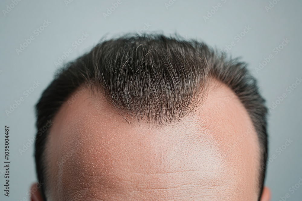 Hair restoration journey, clinical procedure. Hair restoration journey, clinical procedure.