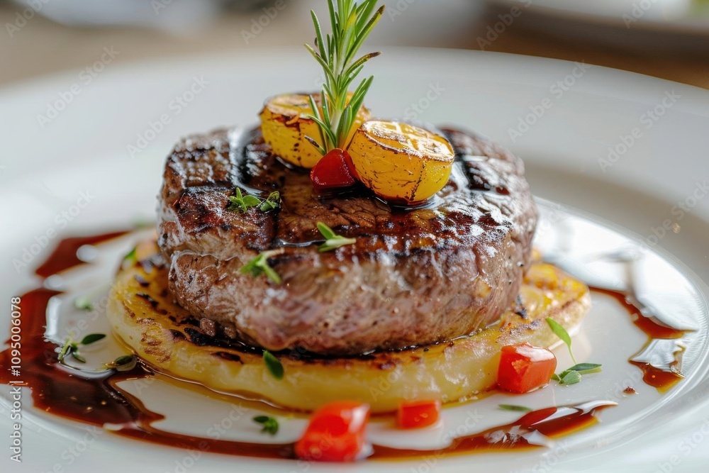 Grilled Steak with Roasted Peppers and Rosemary Grilled Steak with Roasted Peppers and Rosemary
