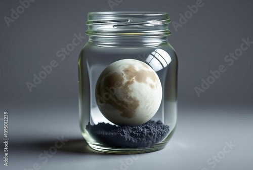 Dwarf Planet Jar A depiction of a dwarf planet like Pluto inside photo