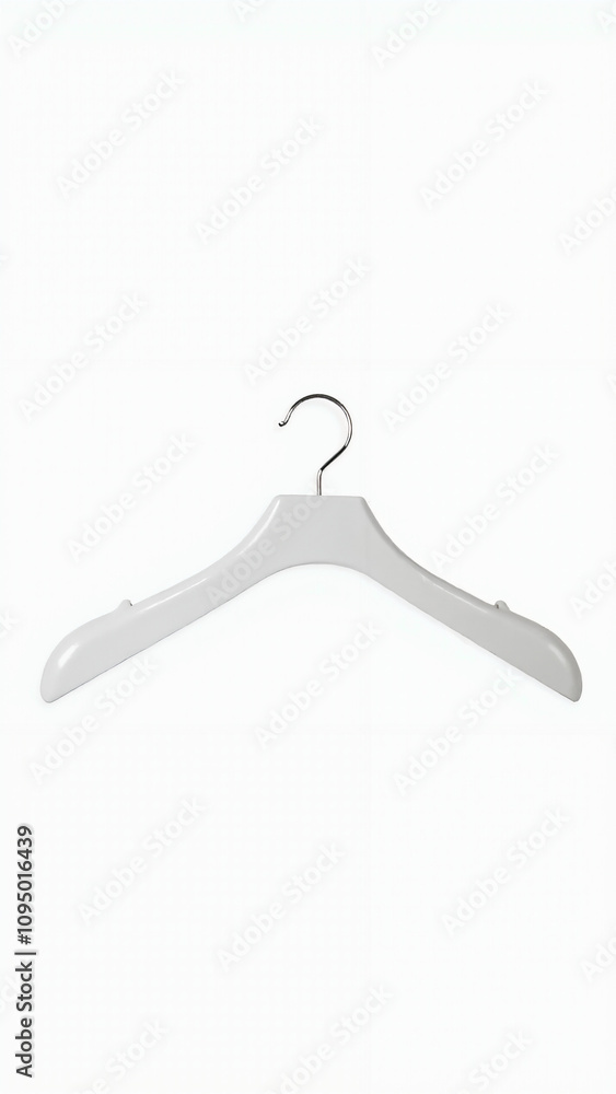 White Clothes Hanger: Minimalist Design for Modern Closet Organization and Retail Display White Clothes Hanger: Minimalist Design for Modern Closet Organization and Retail Display