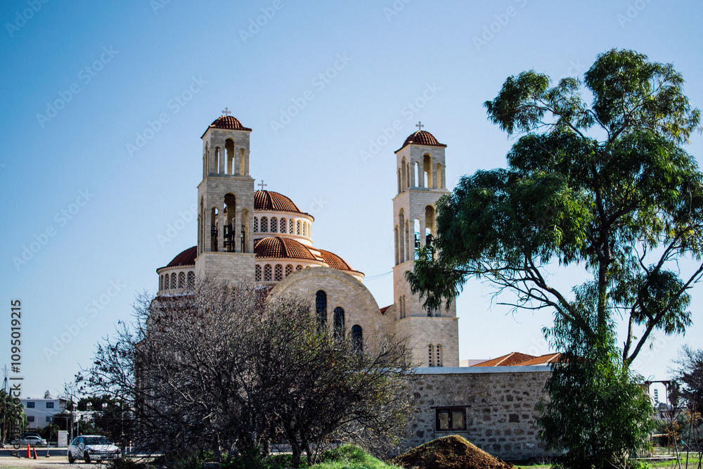 Fototapeta premium Agioi Anargyroi church at Paphos, Cyprus