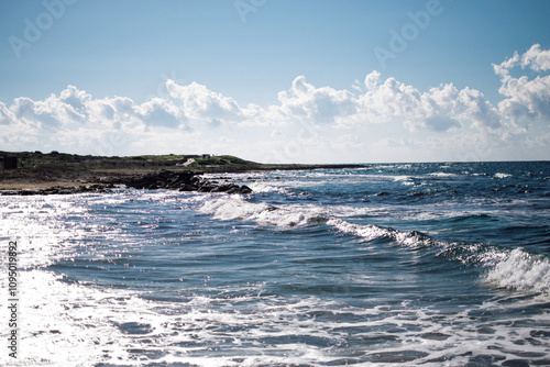 the coast of the sea near Paphos, Cyprus