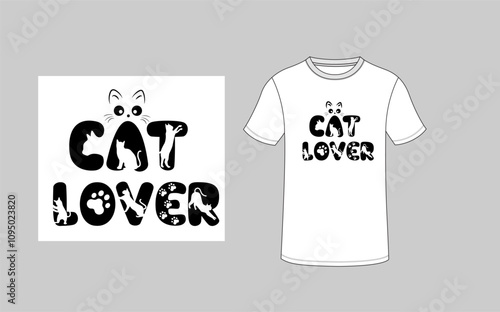 Cat tshirt design. cat tshirt design for cat lover,t shirt design concept. 