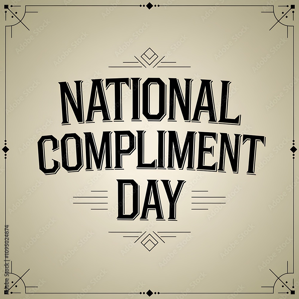 National Compliment Day graphic design art National Compliment Day graphic design art
