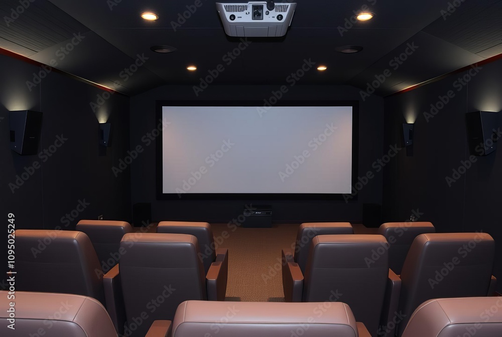 _ . Movie Theater A small projector screen, surround sound, and _ . Movie Theater A small projector screen, surround sound, and