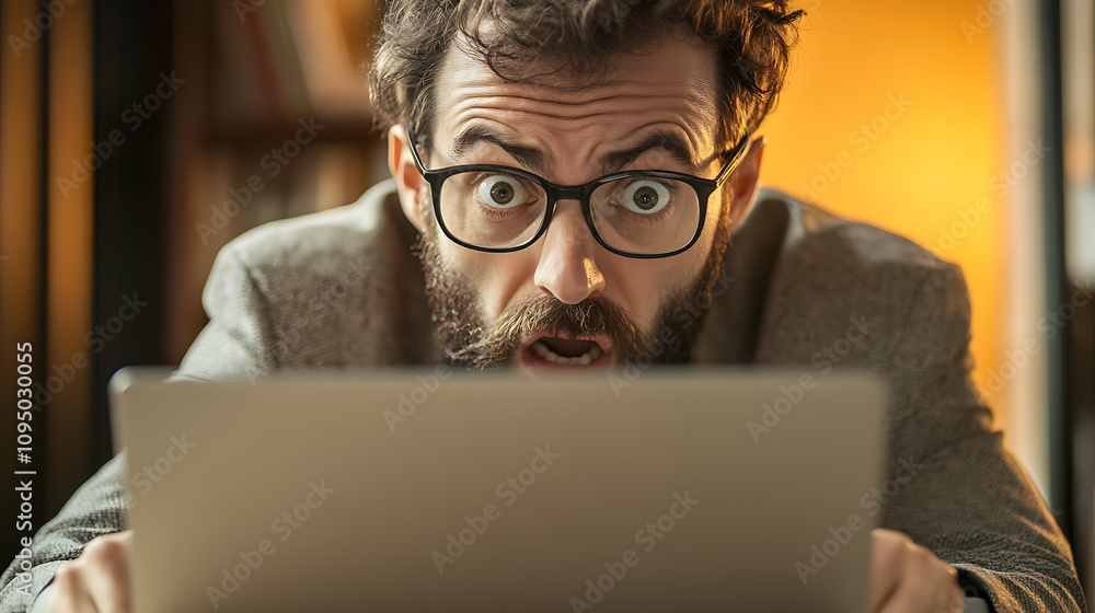 Business professional misreading a crucial email, resulting in confusion (3) Business professional misreading a crucial email, resulting in confusion (3)