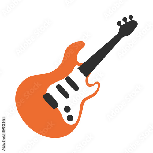 Acoustic Guitar Vector Illustration - Music and Instrument Clipart  Design