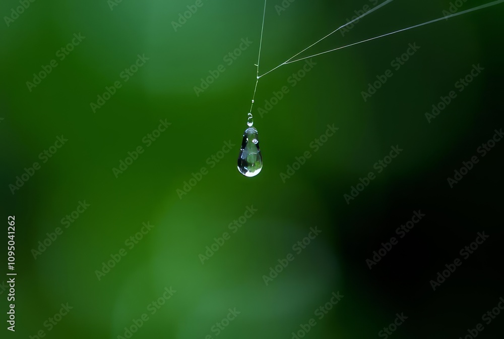 Drop on a Spiderweb A droplet suspended on a spiderweb Drop on a Spiderweb A droplet suspended on a spiderweb