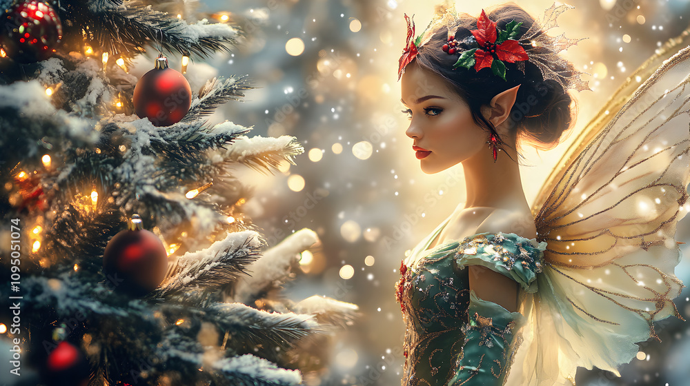 Woman in Winter Wonderland: A Glamorous Lady in a Blue Coat, Embracing the Magic of Christmas Woman in Winter Wonderland: A Glamorous Lady in a Blue Coat, Embracing the Magic of Christmas
