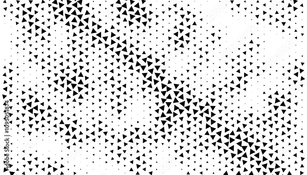 Abstract pattern with triangle shape. Black isolated on white background. Vector Format Illustration Abstract pattern with triangle shape. Black isolated on white background. Vector Format Illustration