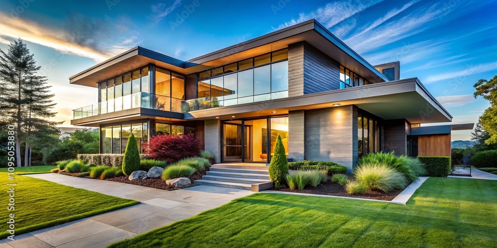 Modern House Portrait Photography: Capturing Architectural Elegance and Contemporary Design with Natural Light in a Beautiful Setting for Real Estate and Lifestyle Imagery Modern House Portrait Photography: Capturing Architectural Elegance and Contemporary Design with Natural Light in a Beautiful Setting for Real Estate and Lifestyle Imagery