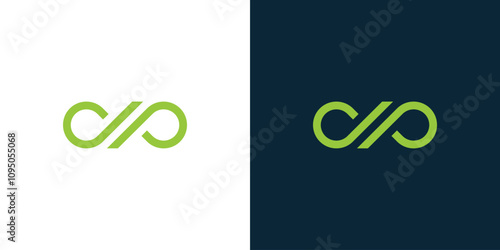 Infinity logo initials d and p