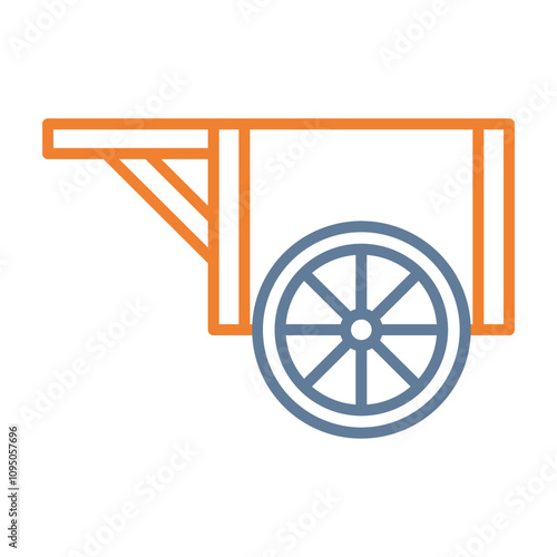 Wood Cart Icon Design