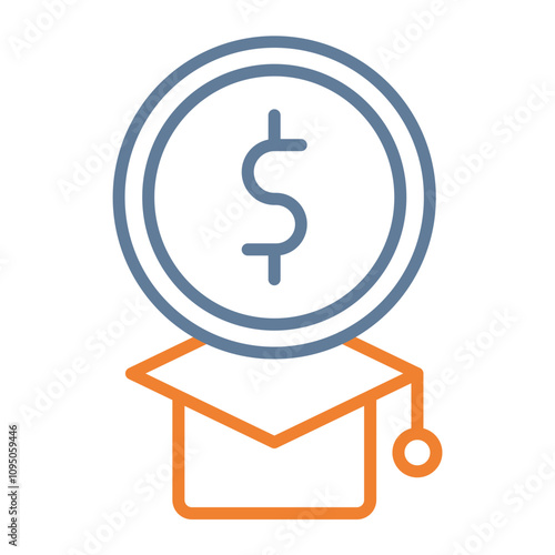 Education Cost Icon Design