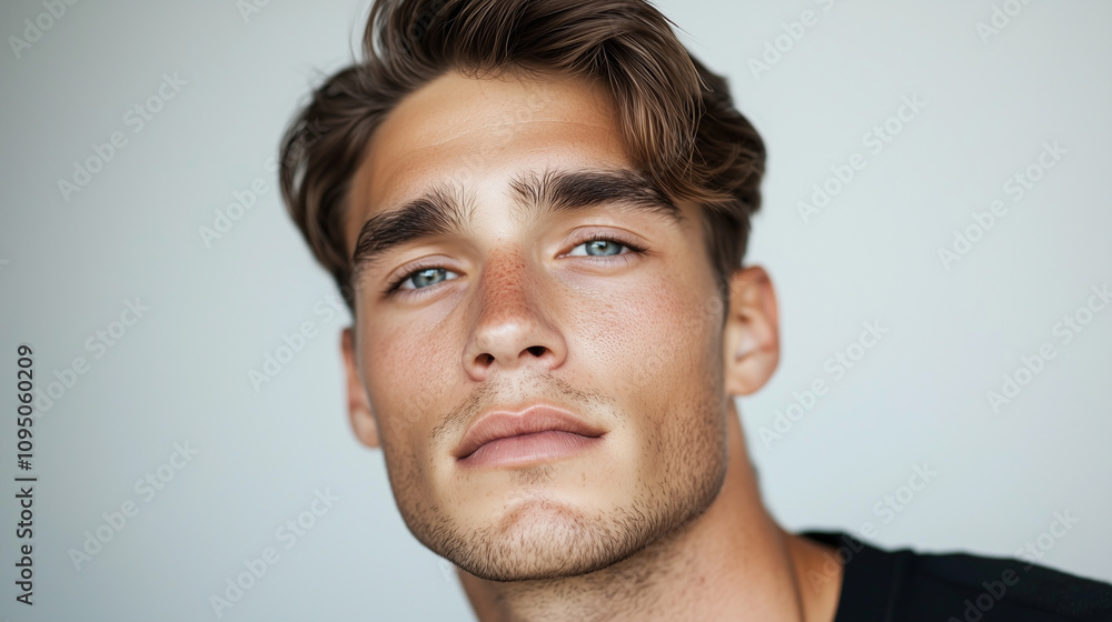 Fototapeta premium Stylish Young Man with a Charismatic Look