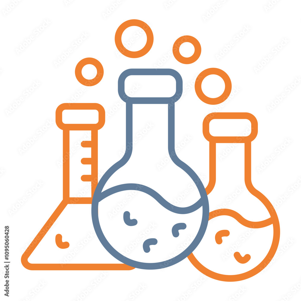 Flasks Icon Design Flasks Icon Design