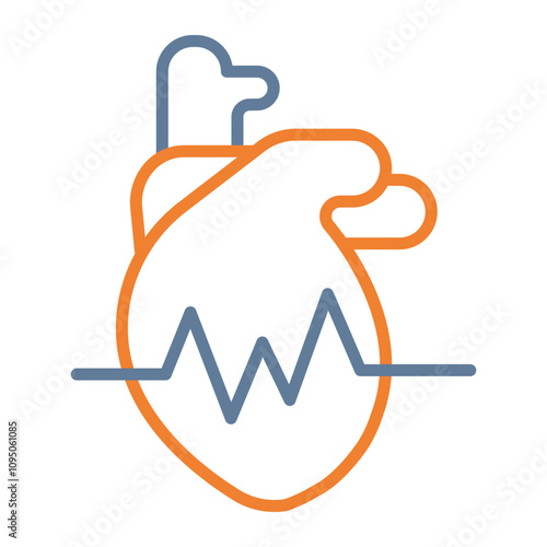 Heart Rate Vector Icon Design