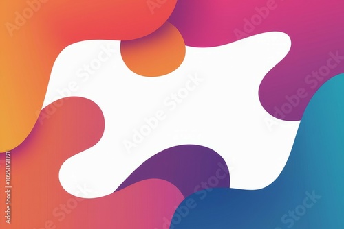 Colorful abstract background. Vibrant fluid shapes create a dynamic design ideal for presentations or websites. Evokes creativity and energy.