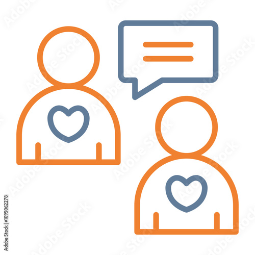 Gossiping Vector Icon Design