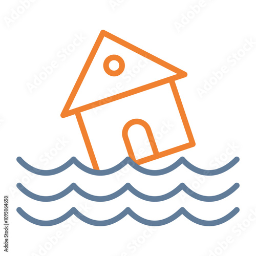 Flood Vector Icon Design
