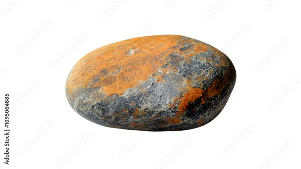 Orange and Grey Smooth River Rock Photo Orange and Grey Smooth River Rock Photo