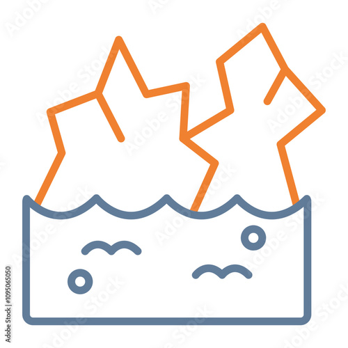 Glacier Vector Icon Design