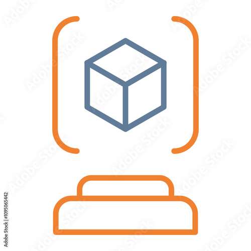 3d Scanner Icon Design