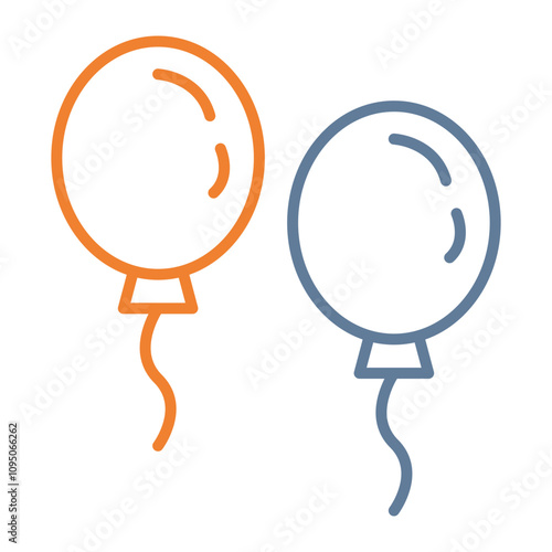 Balloons Icon Design photo