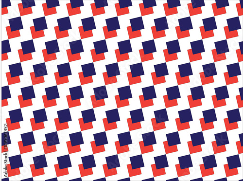 a white background with red and blue squares on the top