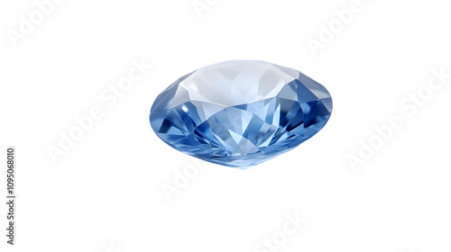 Blue Diamond Gemstone 3D Render