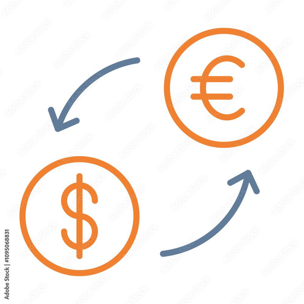 Currency Exchange Icon Design Currency Exchange Icon Design