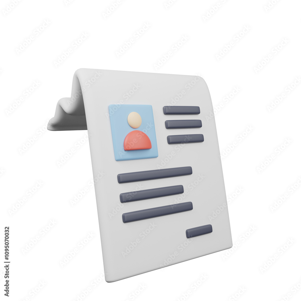 3d render of human resources profile 3d render of human resources profile