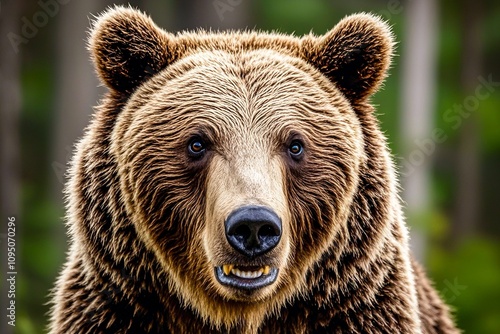 Eurasian brown bear (Ursus arctos arctos), also known as the European brown bear.