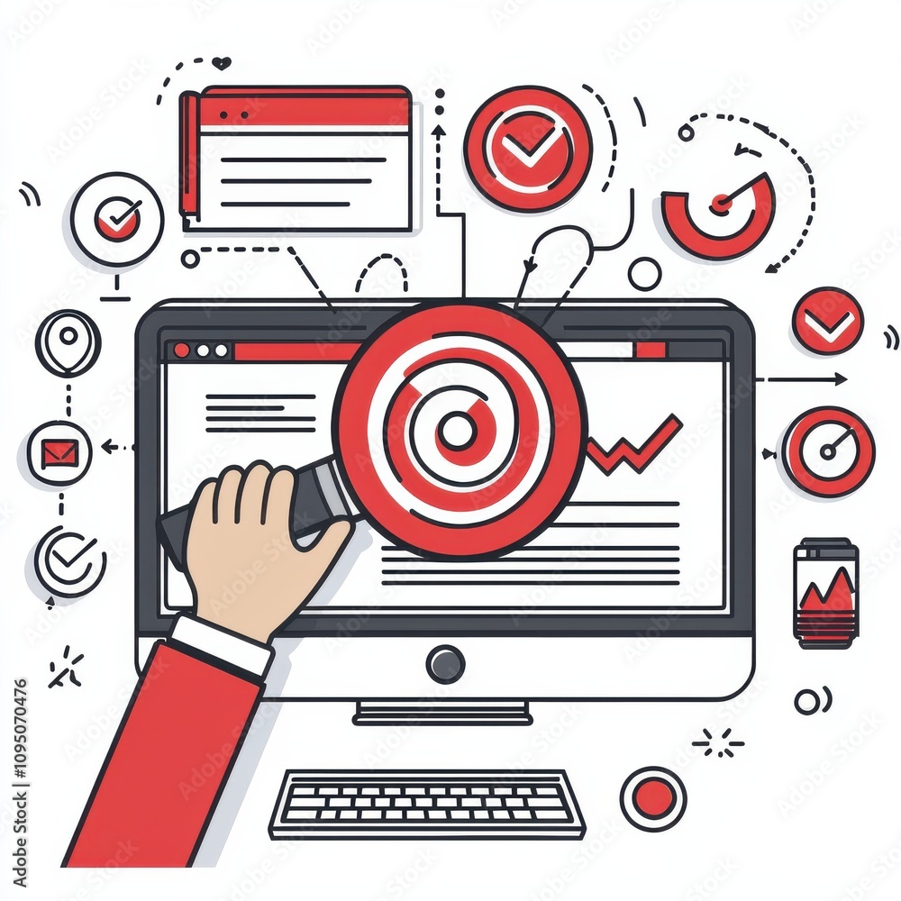 Targeting strategies in digital marketing online environment visual content type analytics focus business perspective optimizing performance for success