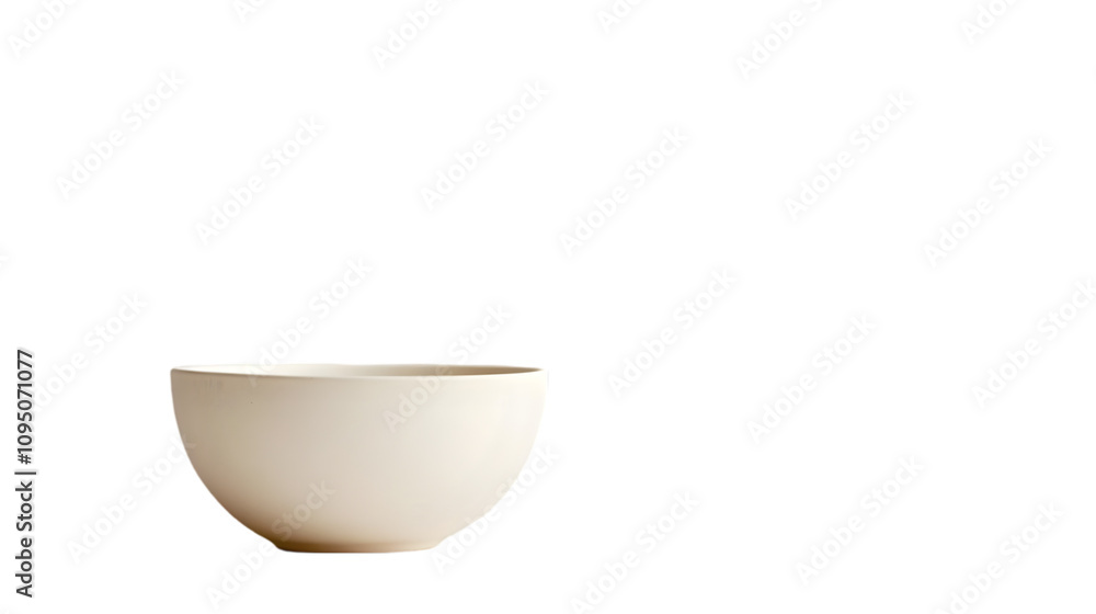 White Ceramic Bowl on Black Background Illustration White Ceramic Bowl on Black Background Illustration
