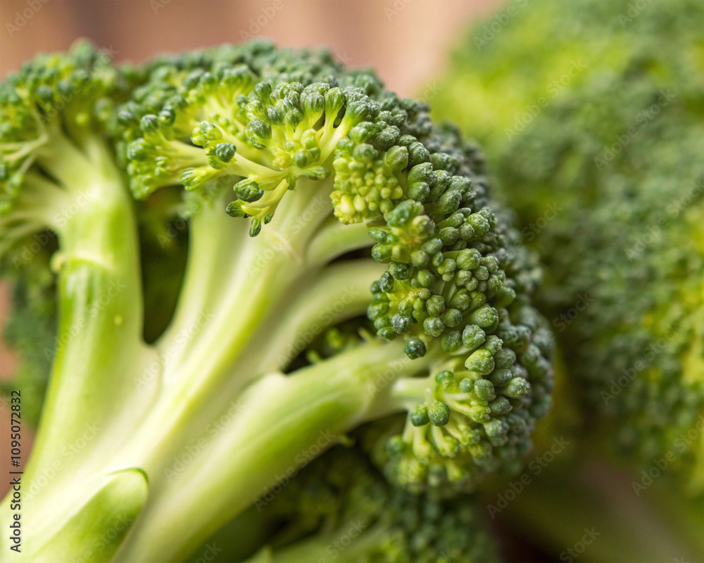 Super food broccoli close shot UHD with white background Super food broccoli close shot UHD with white background