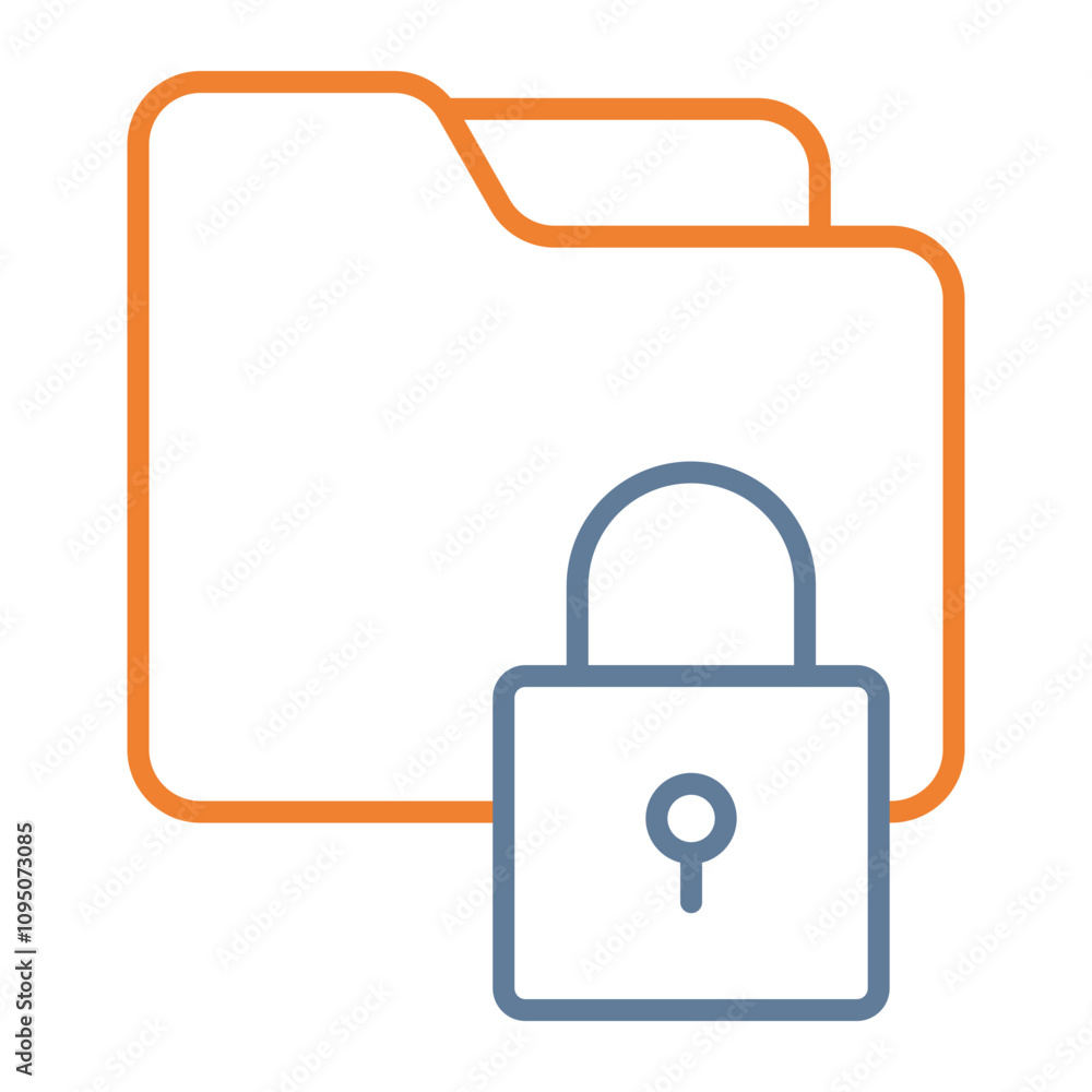 Folder Lock Vector Icon Design Folder Lock Vector Icon Design
