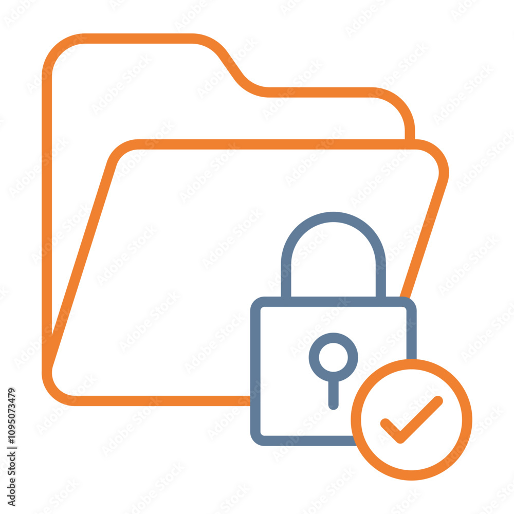 Folder Permissions Vector Icon Design Folder Permissions Vector Icon Design