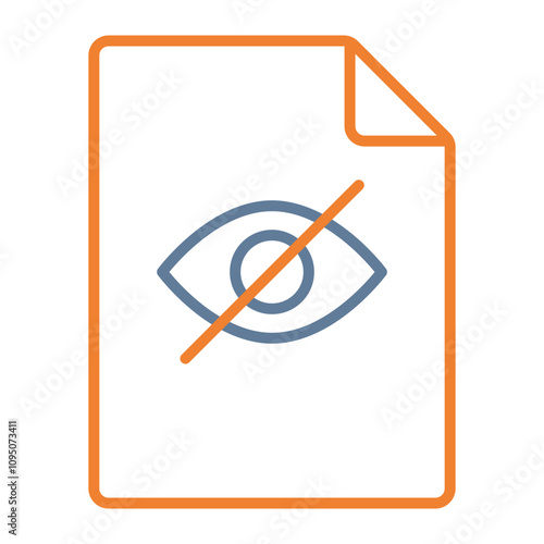 Hidden File Vector Icon Design