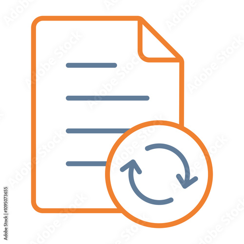 File Update Vector Icon Design