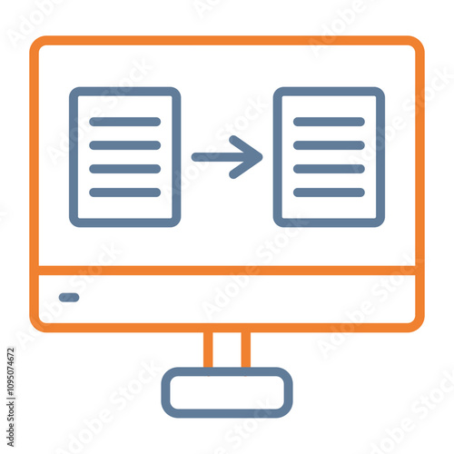 Online Translator Vector Icon Design