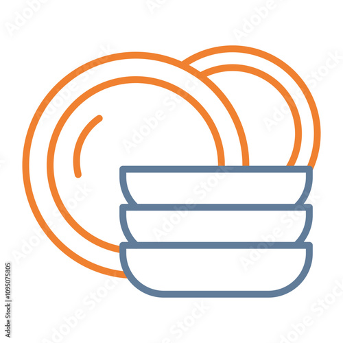 Dishware Vector Icon Design